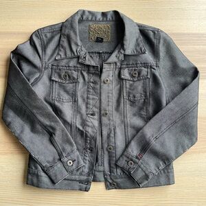 Vintage Guess Black Grey Denim Jacket Women’s M
